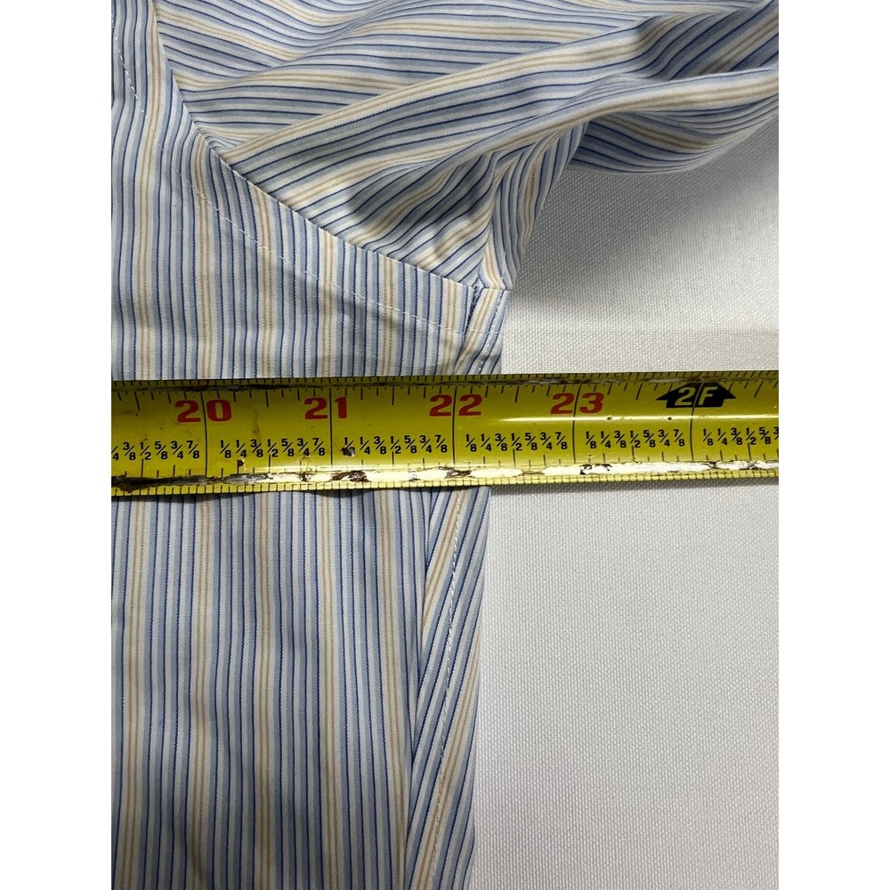 Lot of 2-Brooks Brothers Slim Fit Non-Iron Dress Shirt Blue Cotton 15.5-36 - Picture 12 of 16